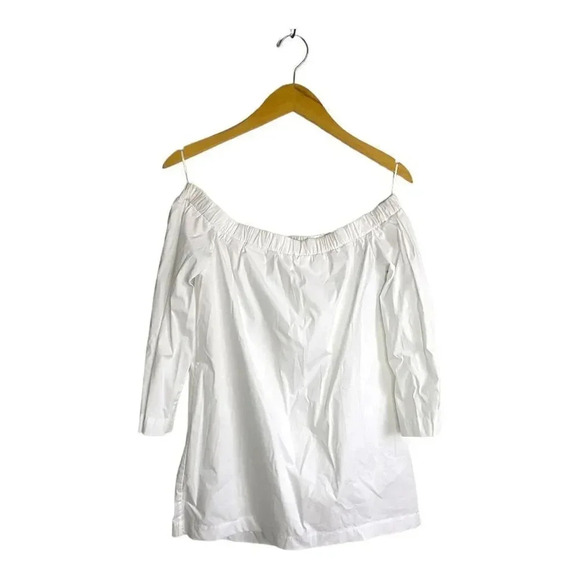 New Eleventy Off The Shoulder White Top Size 2 - Picture 1 of 6